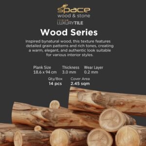 Lantai Vinyl Marvel Space Wood 3mm